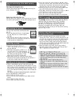 Preview for 3 page of Panasonic RP-SDW48GE1K Operating Instructions Manual