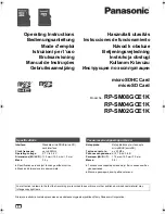 Panasonic RP-SM02GCE1K Operating Instructions Manual предпросмотр