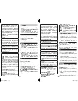 Предварительный просмотр 4 страницы Panasonic RP-VW906 Operating Instructions