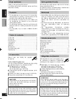 Предварительный просмотр 2 страницы Panasonic RP-WF810 Operating Instructions Manual