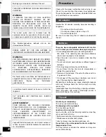 Preview for 4 page of Panasonic RP WF930 Operating Instructions Manual