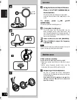 Preview for 12 page of Panasonic RP WF930 Operating Instructions Manual