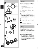 Предварительный просмотр 12 страницы Panasonic RP WF930 Operating Instructions Manual