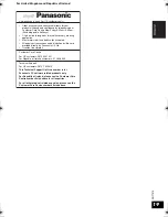 Preview for 19 page of Panasonic RP WF930 Operating Instructions Manual