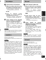 Preview for 41 page of Panasonic RP WF930 Operating Instructions Manual