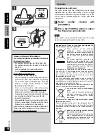 Preview for 14 page of Panasonic rp-wf950 Operating Instructions Manual