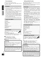 Предварительный просмотр 2 страницы Panasonic RP-WH25 Operating Instructions Manual