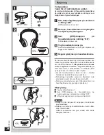 Предварительный просмотр 38 страницы Panasonic RP-WH25 Operating Instructions Manual