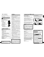 Предварительный просмотр 2 страницы Panasonic RPWF6000 - HEADPHONES - MULTI LANGUAGE Operating Instructions Manual