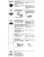 Предварительный просмотр 4 страницы Panasonic RQ-A200 Operating Instructions Manual