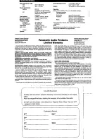 Preview for 6 page of Panasonic RQ-A200 Operating Instructions Manual