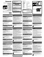 Preview for 1 page of Panasonic RQ-A220EG Operating Instructions