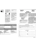 Предварительный просмотр 4 страницы Panasonic RQ-C05V Operating Instructions