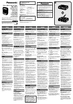 Предварительный просмотр 1 страницы Panasonic RQ-CR07V Operating Instructions