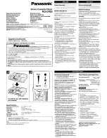 Preview for 1 page of Panasonic RQ-CR55 Operating Instructions