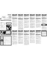 Panasonic RQ-CW03 Operating Instructions preview