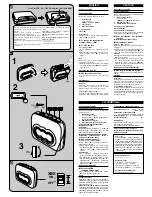 Предварительный просмотр 2 страницы Panasonic RQ-CW05 Operating Instructions