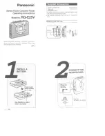 Panasonic RQ-E25V Operating Instructions Manual предпросмотр