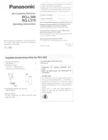 Preview for 1 page of Panasonic RQ-L349 Operating Instructions Manual