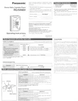 Предварительный просмотр 1 страницы Panasonic RQ-NX60V Operating Instructions