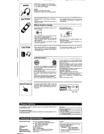 Предварительный просмотр 4 страницы Panasonic RQ-NX60V Operating Instructions