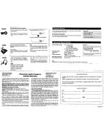 Preview for 4 page of Panasonic RQ-SW09V Operating Instructions