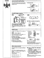 Предварительный просмотр 4 страницы Panasonic RQ-SW33V Operating Instructions Manual