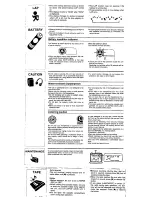 Предварительный просмотр 5 страницы Panasonic RQ-SW33V Operating Instructions Manual