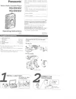 Preview for 1 page of Panasonic RQ-SW35VA Operating Instructions Manual