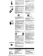 Предварительный просмотр 4 страницы Panasonic RQ-SW44VA Operating Instructions