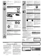 Предварительный просмотр 2 страницы Panasonic RQ-SW48V Operating Instructions