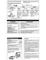 Предварительный просмотр 3 страницы Panasonic RQ-SW88V Operating Instructions Manual