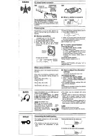 Предварительный просмотр 4 страницы Panasonic RQ-SW88V Operating Instructions Manual