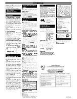 Предварительный просмотр 8 страницы Panasonic RQ-SX21 Operating Instructions Manual