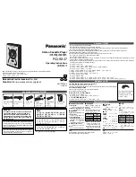 Preview for 1 page of Panasonic RQ-SX47 Operating Instructions