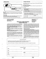 Preview for 6 page of Panasonic RQ-SX50V Operating Instructions Manual