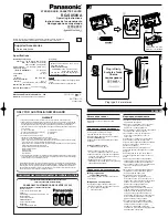 Panasonic RQ-SX58VA Operating Instructions Manual preview