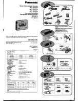 Предварительный просмотр 1 страницы Panasonic RQ-SX60F Operating Instructions Manual