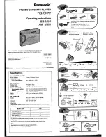 Panasonic RQ-SX72 Operating Instructions предпросмотр