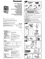 Preview for 1 page of Panasonic RQ-SX76 Operating Instructions