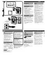 Предварительный просмотр 2 страницы Panasonic RQ-SX78VA Operating Instructions Manual