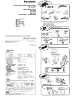 Предварительный просмотр 1 страницы Panasonic RQ-SX97F Operating Instructions