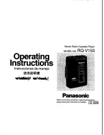 Предварительный просмотр 1 страницы Panasonic RQ-V153 Operating Instructions