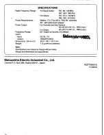 Preview for 4 page of Panasonic RQ-V161 Operating Instructions