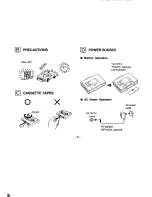 Предварительный просмотр 3 страницы Panasonic RQ-V180 Operating Instructions Manual