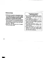 Предварительный просмотр 6 страницы Panasonic RQ-V190 Operating Instructions Manual