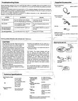 Предварительный просмотр 2 страницы Panasonic RQ-V201 Operating Instructions