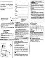 Preview for 3 page of Panasonic RQ-V201 Operating Instructions