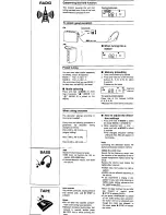 Предварительный просмотр 4 страницы Panasonic RQ-V202 Operating Instructions Manual