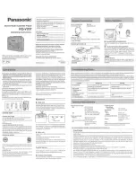 Preview for 1 page of Panasonic RQ-V207 Operating Instructions